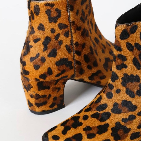 🆕RAG & CO CAMBRIA LEOPARD CALF HAIR BOOTIES - Picture 4 of 5